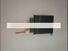 2.95 इंच उच्च रिज़ॉल्यूशन AMOLED डिस्प्ले, टच पैनल के साथ 1080x1200 डॉट्स MIPI इंटरफ़ेस 255cd/m² चमक