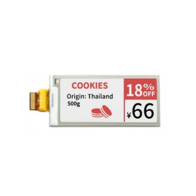 2.9 Inch E-paper Display with 128x296 Resolution and SPI Interface for Electronic Shelves and Sticky Notes