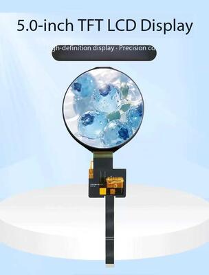 5.0 Inch Round TFT Display with MIPI 4Lane Interface and HX8399-C IC All View Circular TFT LCD Screen for Medical Equipment